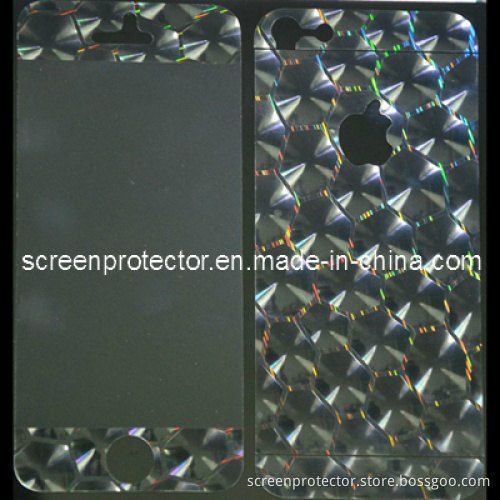 3D Color Water Cube Design for iPhone 5 Front and Back